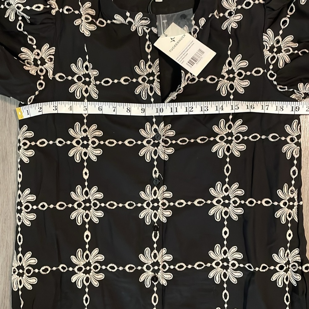Tuckernuck Black Eyelet Lewis Dress Midi Small - Picture 6 of 7